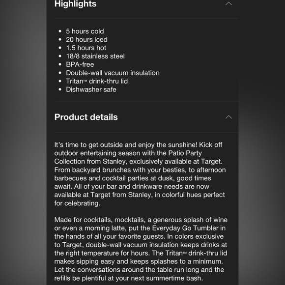 Stanley 10oz Stainless Steel Everyday Go Tumbler - Aquamarine NWT - Picture 4 of 9